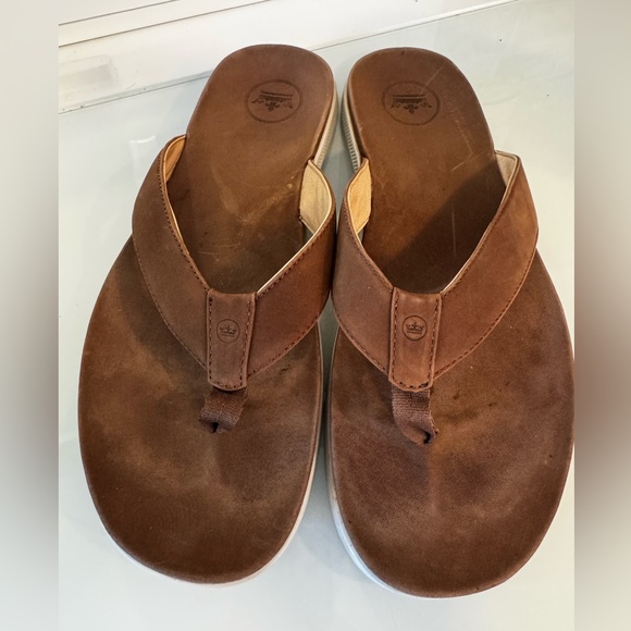 Peter Millar Leather Flip Flops - Picture 2 of 5